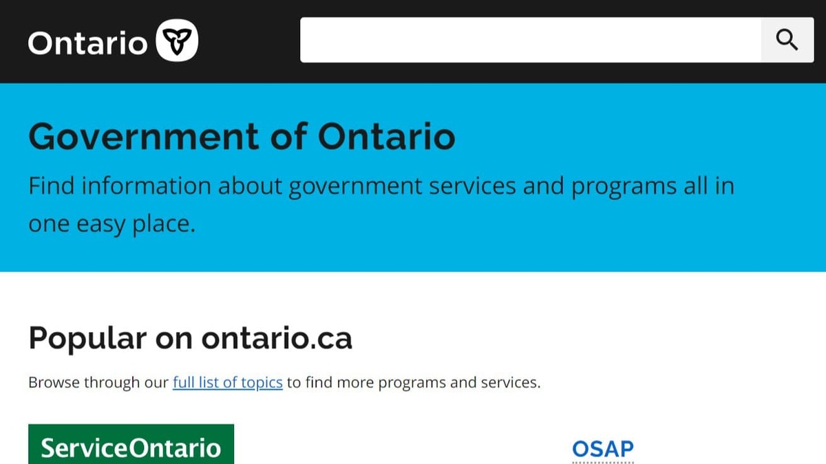 Under the Hood of Ontario.ca